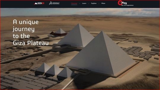 Découvrir les pyramides de Gizeh en 3D